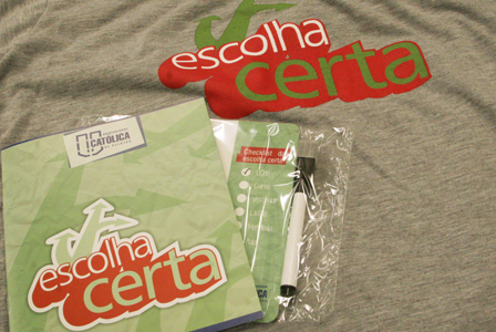 Camiseta Escolha Certa + Brindes